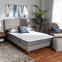 Baxton Studio FE320-6-Full Emery 6-Inch Dual Layered Hypoallergenic Full Size Memory Foam Mattress